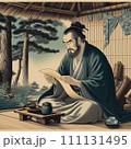 合掌する男性 111131495