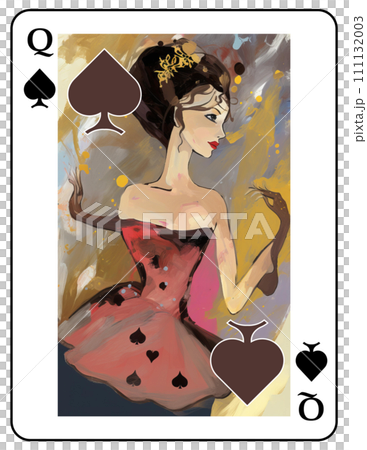 撲克牌皇后 13(黑桃:單頭) 撲克牌皇后 13(黑桃:單頭) 111132003