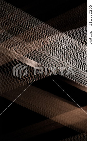 Abstract Brown Textured Threads with Artistic Patterns 111132205