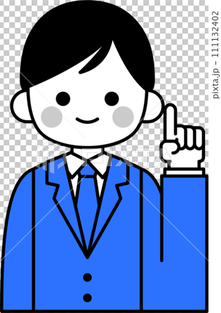 シンプルなサラリーマンイラスト 111132402