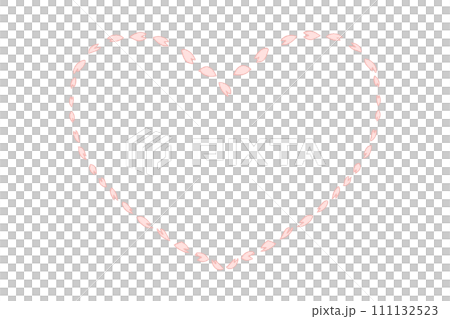 桜の花びらのハート 桜の花びらのハート 111132523