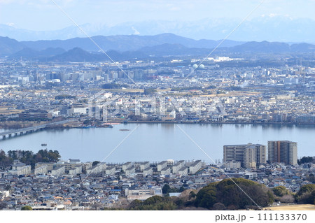 近江大橋の南側の風景 近江大橋の南側の風景 111133370