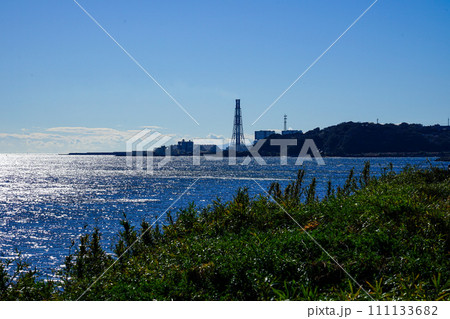 観音崎公園から晴れ渡った東京湾浦賀水道(神奈川県横須賀市) 観音崎公園から晴れ渡った東京湾浦賀水道(神奈川県横須賀市) 111133682