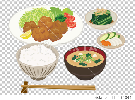 揚げ物_唐揚げ_鶏のからあげ定食 揚げ物_唐揚げ_鶏のからあげ定食 111134044