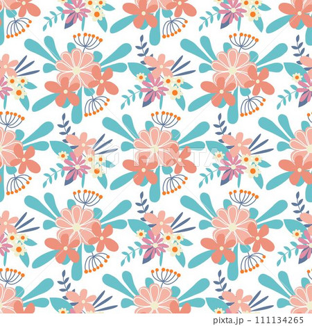 Spring rustic floral seamless pattern Spring rustic floral seamless pattern 111134265