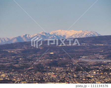 前橋市街地と武尊山 111134376