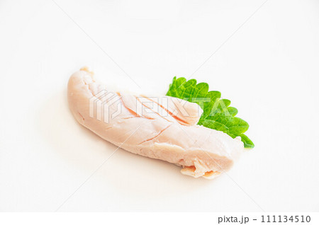 湯通しした鶏のささみ肉 湯通しした鶏のささみ肉 111134510