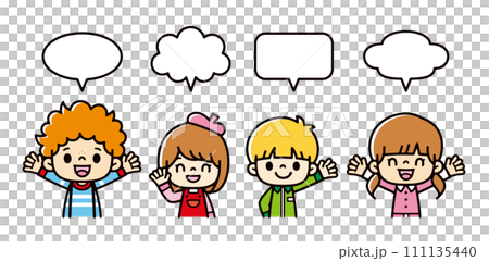 孩子們興高采烈地評論的插圖 111135440