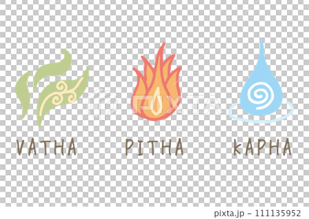 ドーシャのイラスト（ベクターあり） 111135952