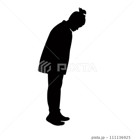 a child body silhouette vector a child body silhouette vector 111136925