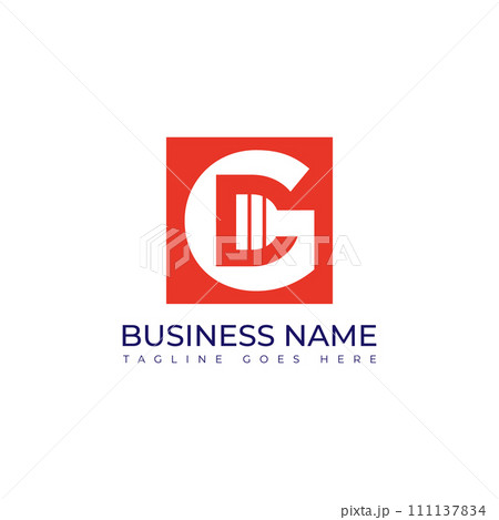 Letter cg or gc negative space logo design Letter cg or gc negative space logo design 111137834