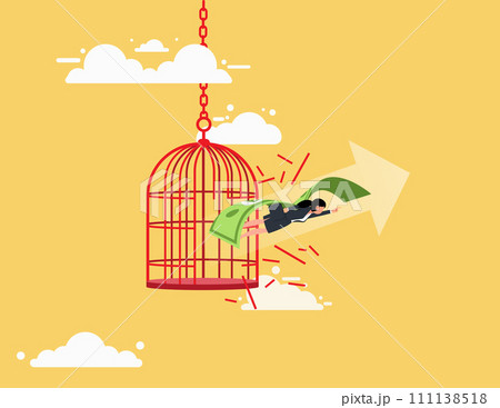 Hope and liberty.  get out of comfort zone to find new job 111138518