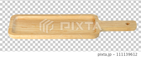 Square wooden tray  isolated 111139612