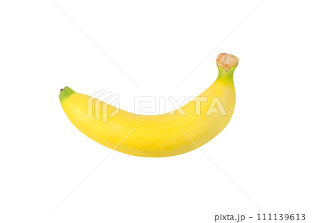 ripe banana isolated 111139613