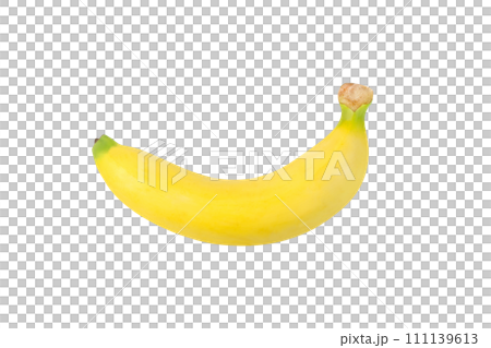 ripe banana isolated 111139613