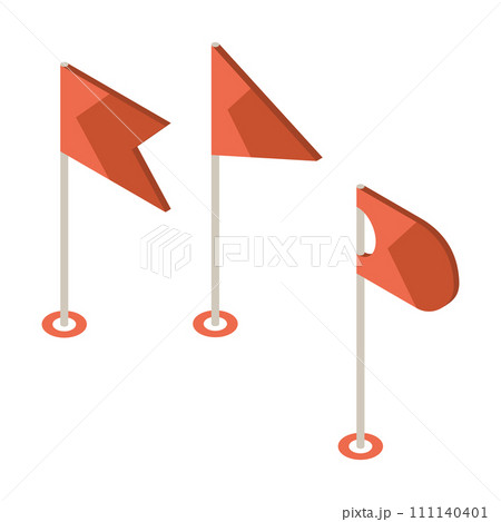 Gps navigation map pointer icon isometric. Automotive navigation system symbol, automobile controls element. Vector illustration 3D gps sign on white background 111140401
