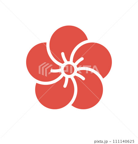 和の梅の花アイコン 和の梅の花アイコン 111140625
