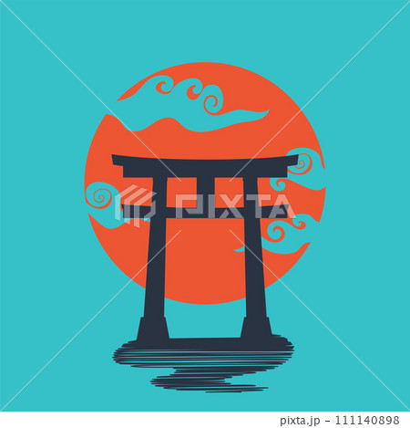 Torii gate minimal illustration Torii gate minimal illustration 111140898
