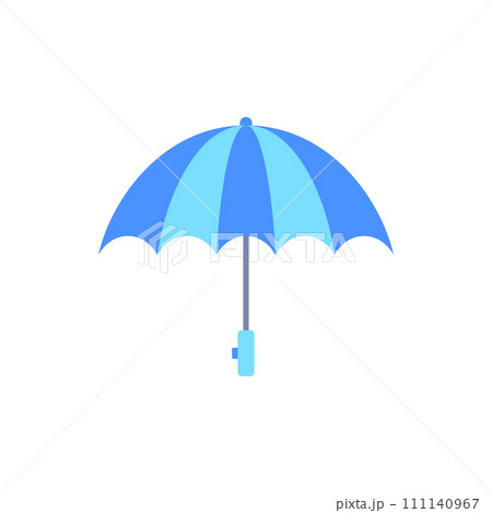 Cartoon Color Kid Umbrella Icon Autumn Concept Flat Design Style Isolated on a White Background. Vector illustration Cartoon Color Kid Umbrella Icon Autumn Concept Flat Design Style Isolated on a White Background. Vector illustration 111140967