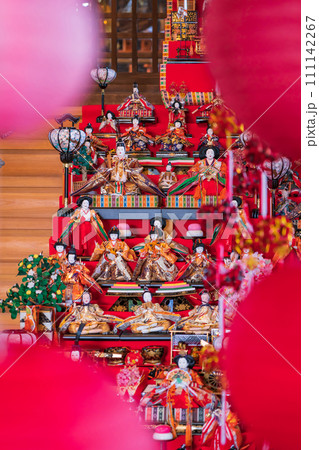 春の堤治神社、美濃地の雛祭〈愛知県一宮市〉 111142267