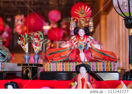 春の堤治神社、美濃地の雛祭〈愛知県一宮市〉 111142277