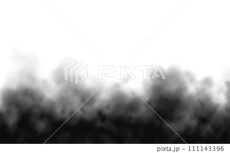 黒い煙がたちのぼる背景 111143396