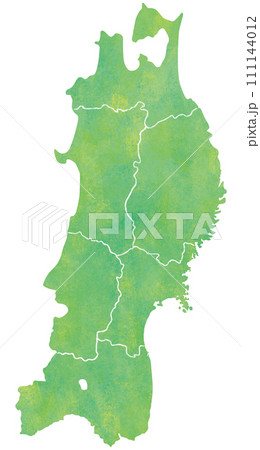 東北地方 県境 111144012