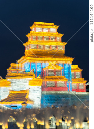 Harbin International Ice and Snow Sculpture Festival is an annual winter festival that takes place in Harbin, China. It is the world largest ice and snow festival. 111144100