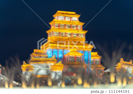 Harbin International Ice and Snow Sculpture Festival is an annual winter festival that takes place in Harbin, China. It is the world largest ice and snow festival. 111144101