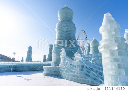 Harbin International Ice and Snow Sculpture Festival is an annual winter festival that takes place in Harbin, China. It is the world largest ice and snow festival. 111144150
