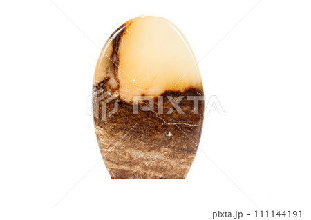 Macro stone mineral marble onyx on white background Macro stone mineral marble onyx on white background 111144191