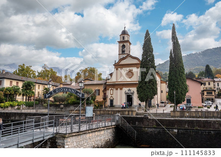 The harbor of San Giovanni at lake Como The harbor of San Giovanni at lake Como 111145833