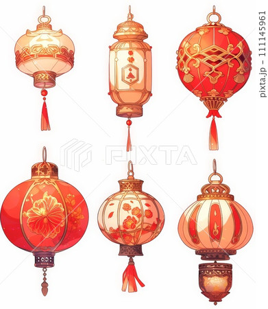 Festive Elegance: Golden Ornament Animal Zodiac for Chinese New Year, Traditional Symbolism in Decor 111145961