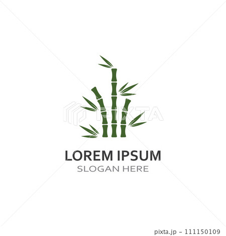 Logo of a bamboo plant or a type of hollow plant. Using a modern illustration business vector concept design Logo of a bamboo plant or a type of hollow plant. Using a modern illustration business vector concept design 111150109