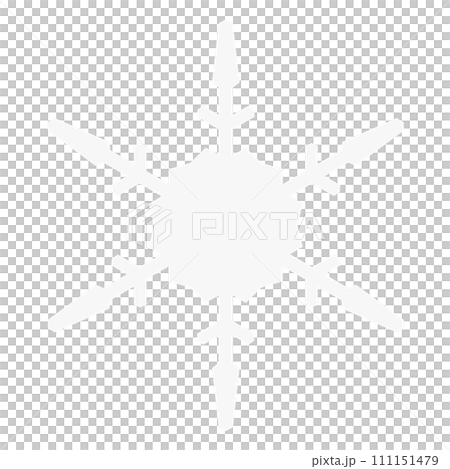 やさしい色のシンプルな雪の結晶のイラスト素材 やさしい色のシンプルな雪の結晶のイラスト素材 111151479