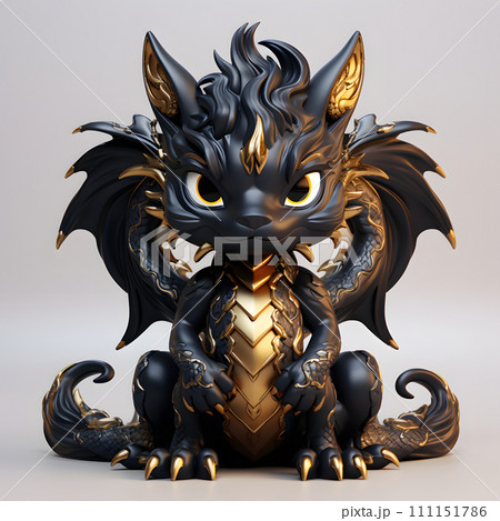 ブラックちびドラゴン 111151786