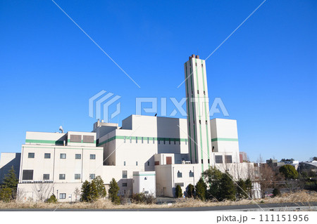 環境センター　晴天の冬景色　荒川土手からの眺め　 111151956