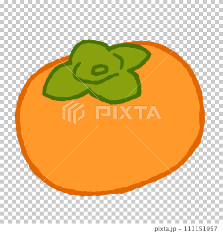 シンプルな柿のイラスト 111151957