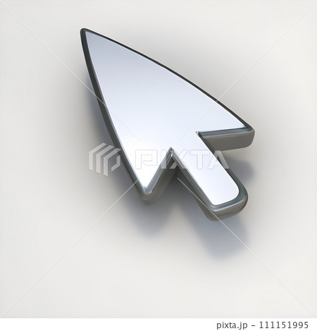 3d computer mouse cursor. arrow icon. Generative AI. 3d computer mouse cursor. arrow icon. Generative AI. 111151995