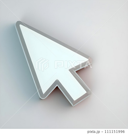 3d computer mouse cursor. arrow icon. Generative AI. 111151996