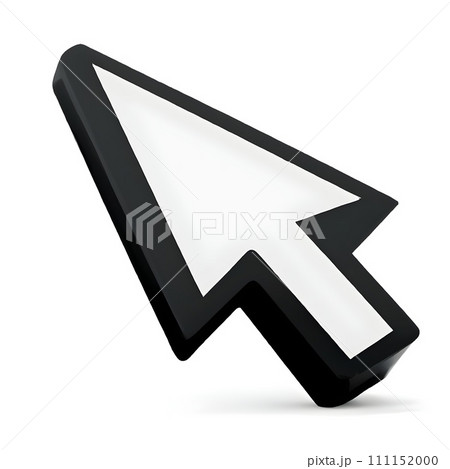 3d computer mouse cursor. arrow icon. Generative AI 3d computer mouse cursor. arrow icon. Generative AI 111152000