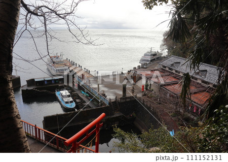 琵琶湖 竹生島港の様子 琵琶湖 竹生島港の様子 111152131