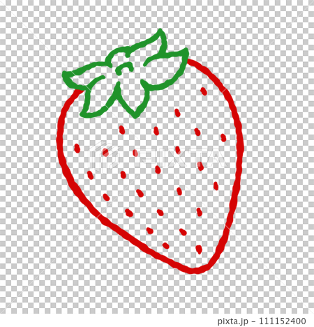 シンプルなイチゴのイラスト 111152400