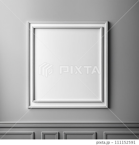 Blank frame mockup on wall in the room. frame mockup design for advertisement, frame presentation.AI-generated item Blank frame mockup on wall in the room. frame mockup design for advertisement, frame presentation.AI-generated item 111152591