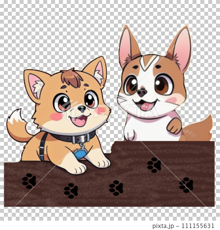 dogs with card 111155631