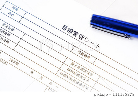 個人やチームの達成目標を明確に定義し、進捗状況を追跡するためのツールである「目標管理シート」を書く 個人やチームの達成目標を明確に定義し、進捗状況を追跡するためのツールである「目標管理シート」を書く 111155878