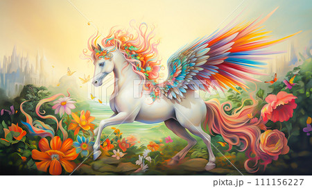 ペガサスのイメージ - image of Pegasus No5-6 -のイラスト素材