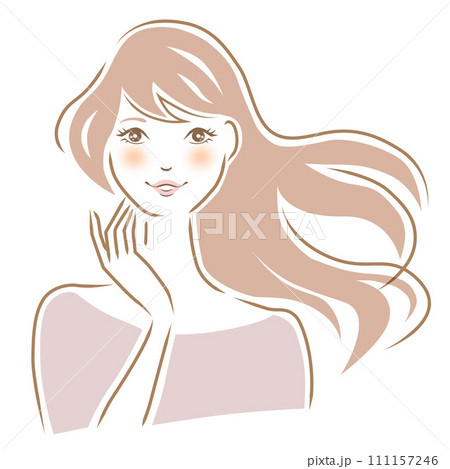 微笑む女性 111157246