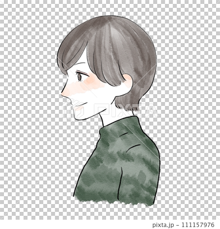 男人側頭看 111157976