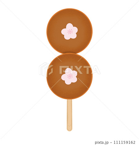 Dango Cartoon illustration Pink Sakura Dango Isolated Colorful Dango Brown Dango Japanese Dessert Dango Cartoon illustration Pink Sakura Dango Isolated Colorful Dango Brown Dango Japanese Dessert 111159162